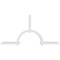 Ekena Millwork Ericson Architectural Grade PVC Gable Bracket, 108"W x 54"H x 4"D x 4"F, 12/12 Pitch GBP108X54X0404ERI00 - alternate 5